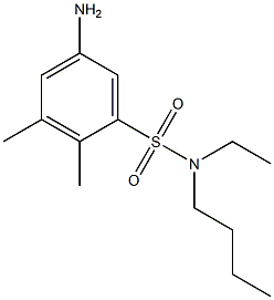 5-amino-N-butyl-N-ethyl-2,3-dimethylbenzene-1-sulfonamide Struktur