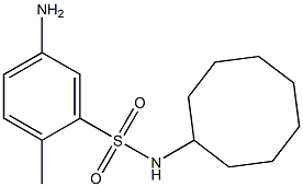 5-amino-N-cyclooctyl-2-methylbenzene-1-sulfonamide Struktur