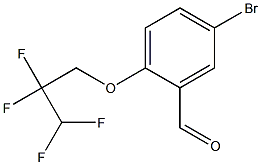 5-bromo-2-(2,2,3,3-tetrafluoropropoxy)benzaldehyde Struktur