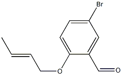 5-bromo-2-(but-2-en-1-yloxy)benzaldehyde Struktur