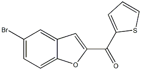 5-bromo-2-(thiophen-2-ylcarbonyl)-1-benzofuran Struktur