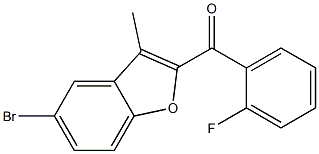 5-bromo-2-[(2-fluorophenyl)carbonyl]-3-methyl-1-benzofuran Struktur