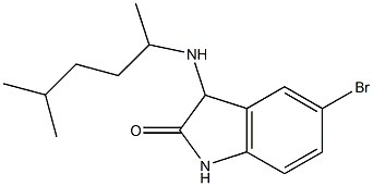 5-bromo-3-[(5-methylhexan-2-yl)amino]-2,3-dihydro-1H-indol-2-one Struktur