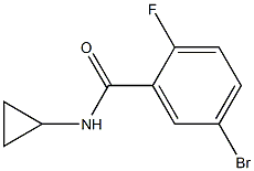 5-bromo-N-cyclopropyl-2-fluorobenzamide Struktur