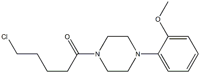 5-chloro-1-[4-(2-methoxyphenyl)piperazin-1-yl]pentan-1-one Struktur