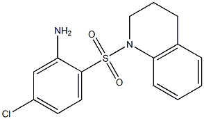 5-chloro-2-(1,2,3,4-tetrahydroquinoline-1-sulfonyl)aniline Struktur