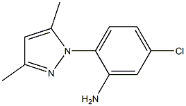 5-chloro-2-(3,5-dimethyl-1H-pyrazol-1-yl)aniline Struktur