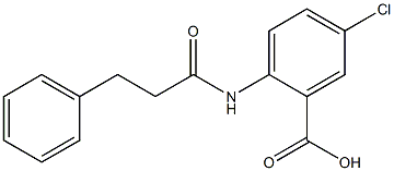 5-chloro-2-(3-phenylpropanamido)benzoic acid Struktur