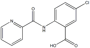 5-chloro-2-[(pyridin-2-ylcarbonyl)amino]benzoic acid Struktur