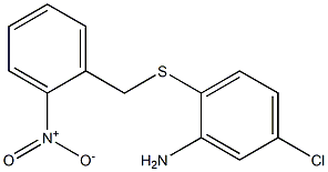 5-chloro-2-{[(2-nitrophenyl)methyl]sulfanyl}aniline Struktur