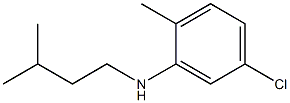 5-chloro-2-methyl-N-(3-methylbutyl)aniline Struktur