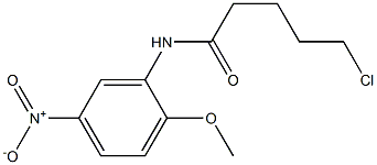 5-chloro-N-(2-methoxy-5-nitrophenyl)pentanamide Struktur