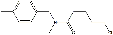 5-chloro-N-methyl-N-[(4-methylphenyl)methyl]pentanamide Struktur