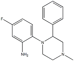 5-fluoro-2-(4-methyl-2-phenylpiperazin-1-yl)aniline Struktur