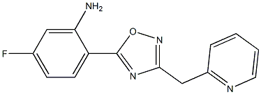 5-fluoro-2-[3-(pyridin-2-ylmethyl)-1,2,4-oxadiazol-5-yl]aniline Struktur