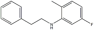 5-fluoro-2-methyl-N-(2-phenylethyl)aniline Struktur