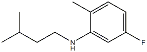 5-fluoro-2-methyl-N-(3-methylbutyl)aniline Struktur