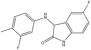 5-fluoro-3-[(3-fluoro-4-methylphenyl)amino]-2,3-dihydro-1H-indol-2-one Struktur