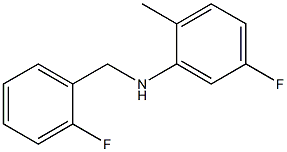 5-fluoro-N-[(2-fluorophenyl)methyl]-2-methylaniline Struktur