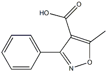 5-methyl-3-phenyl-1,2-oxazole-4-carboxylic acid Struktur