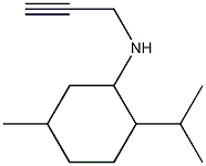 5-methyl-N-(prop-2-yn-1-yl)-2-(propan-2-yl)cyclohexan-1-amine Struktur