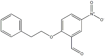 5-nitro-2-(2-phenylethoxy)benzaldehyde Struktur