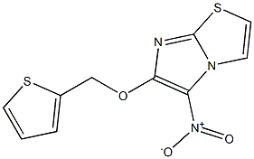 5-nitro-6-(thien-2-ylmethoxy)imidazo[2,1-b][1,3]thiazole Struktur