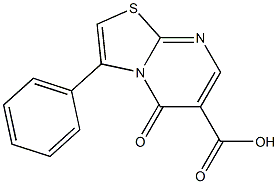 5-oxo-3-phenyl-5H-[1,3]thiazolo[3,2-a]pyrimidine-6-carboxylic acid Struktur