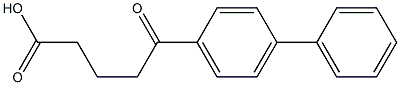 5-oxo-5-(4-phenylphenyl)pentanoic acid Struktur