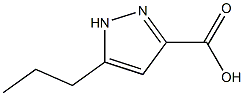 5-propyl-1H-pyrazole-3-carboxylic acid Struktur