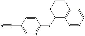 6-(1,2,3,4-tetrahydronaphthalen-1-yloxy)nicotinonitrile Struktur