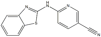 6-(1,3-benzothiazol-2-ylamino)nicotinonitrile Struktur