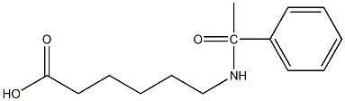 6-(1-phenylacetamido)hexanoic acid Struktur