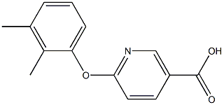 6-(2,3-dimethylphenoxy)nicotinic acid Struktur