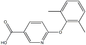 6-(2,6-dimethylphenoxy)nicotinic acid Struktur