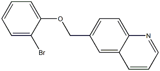 6-(2-bromophenoxymethyl)quinoline Struktur