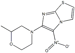 6-(2-methylmorpholin-4-yl)-5-nitroimidazo[2,1-b][1,3]thiazole Struktur