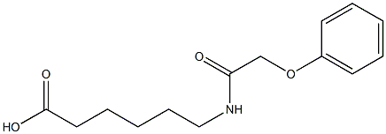 6-(2-phenoxyacetamido)hexanoic acid Struktur