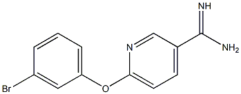 6-(3-bromophenoxy)pyridine-3-carboximidamide Struktur