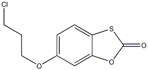 6-(3-chloropropoxy)-2H-1,3-benzoxathiol-2-one Struktur