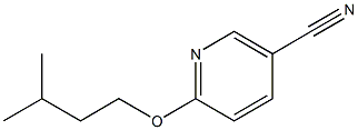 6-(3-methylbutoxy)nicotinonitrile Struktur