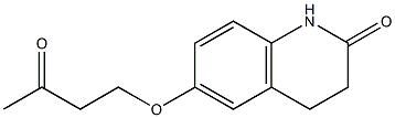 6-(3-oxobutoxy)-1,2,3,4-tetrahydroquinolin-2-one Struktur