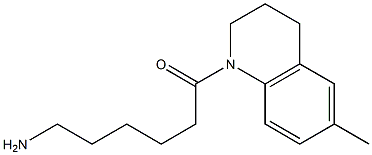 6-(6-methyl-3,4-dihydroquinolin-1(2H)-yl)-6-oxohexan-1-amine Struktur