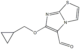 6-(cyclopropylmethoxy)imidazo[2,1-b][1,3]thiazole-5-carbaldehyde Struktur