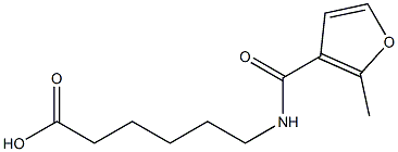 6-[(2-methyl-3-furoyl)amino]hexanoic acid Struktur