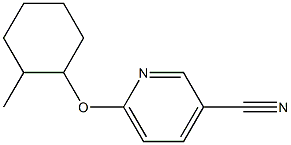 6-[(2-methylcyclohexyl)oxy]pyridine-3-carbonitrile Struktur