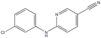 6-[(3-chlorophenyl)amino]pyridine-3-carbonitrile Struktur