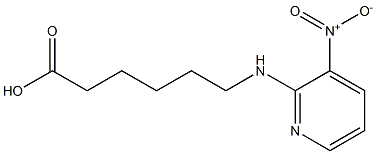 6-[(3-nitropyridin-2-yl)amino]hexanoic acid Struktur