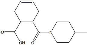 6-[(4-methylpiperidin-1-yl)carbonyl]cyclohex-3-ene-1-carboxylic acid Struktur