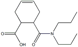 6-[(dipropylamino)carbonyl]cyclohex-3-ene-1-carboxylic acid Struktur